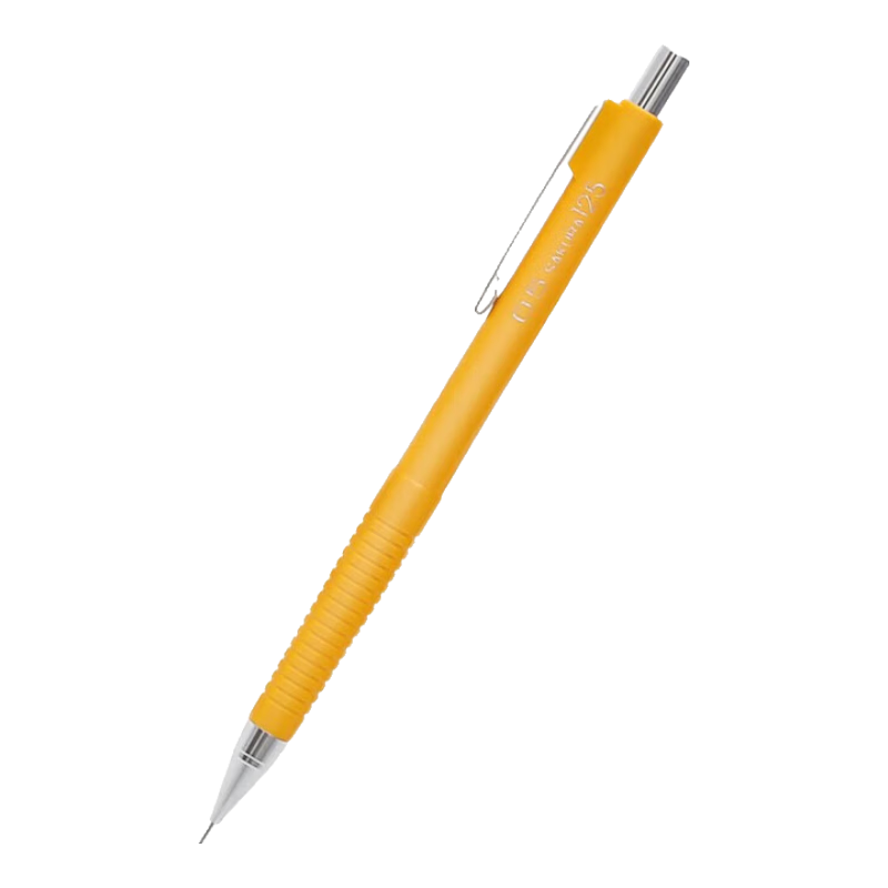 SAKURA Japanese Anti-Break Mechanical Pencil, Drawing Pencil, Shock-Absorbing Lead, Anti-Break, 0.5mm Yellow Barrel