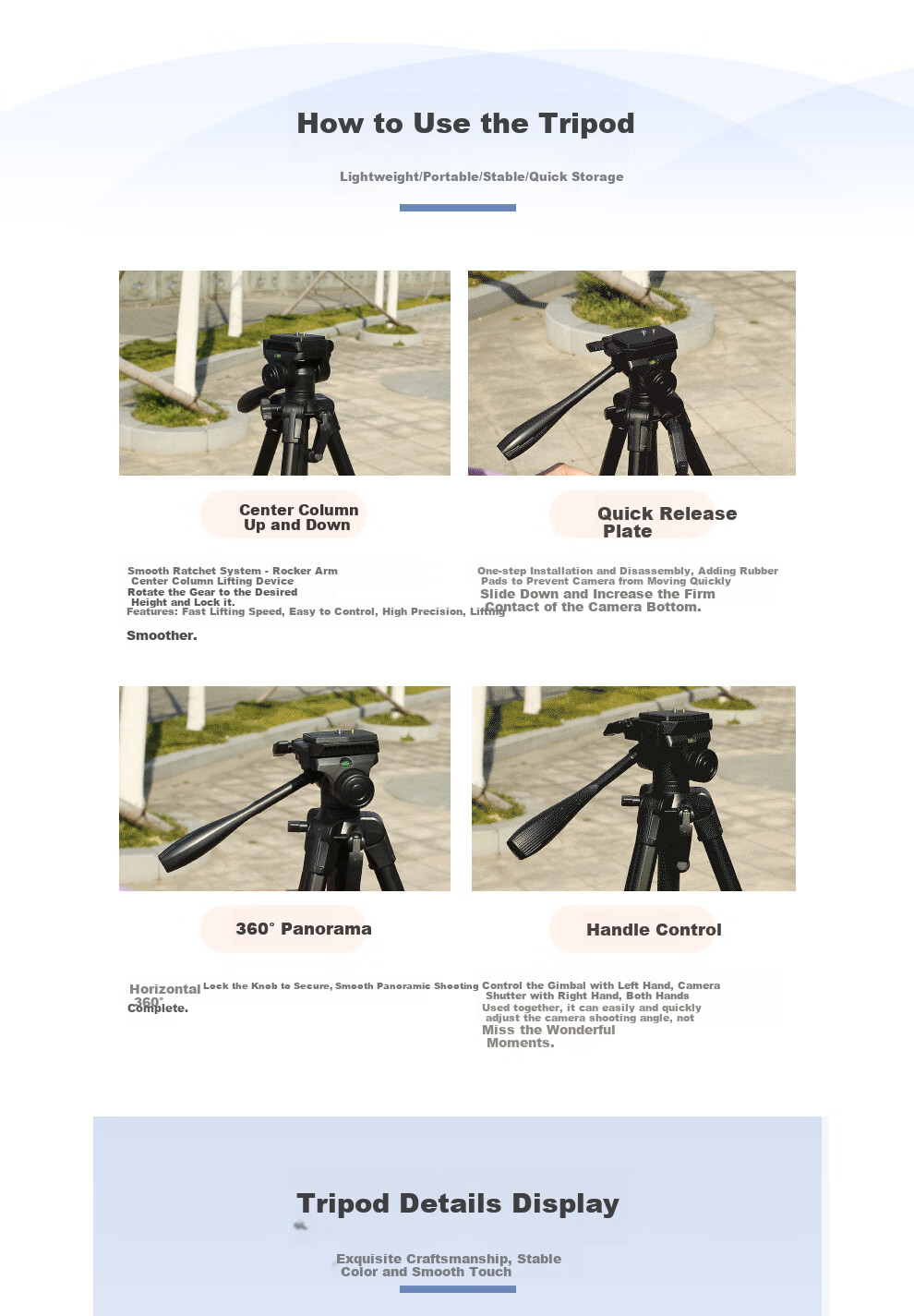 Weifeng WF-3320A Portable Tripod, Mirrorless And DSLR Camera Tripod, Camera And Smartphone Photography Outdoor Live Streaming Night Fishing Light Projector Floor Stand 6