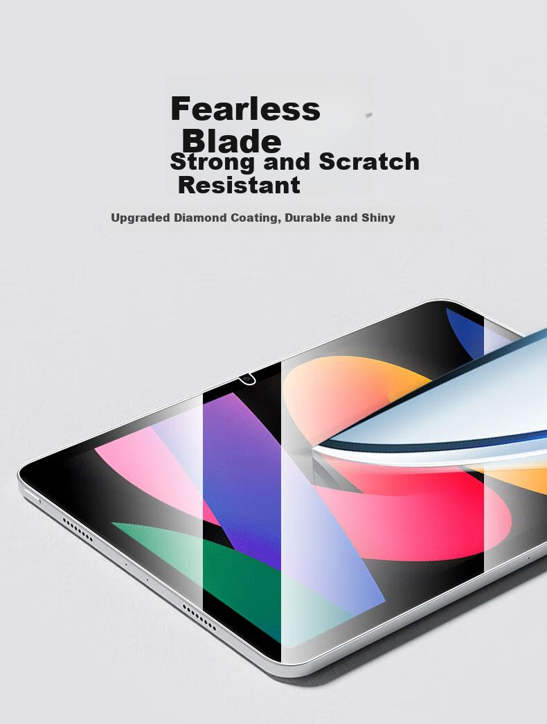 HBOALG Screen Protector for Redmi Pad SE, 2023 Model Xiaomi Redmi Tablet 11-Inch HD Tempered Glass Film, Full Coverage Anti-Drop Anti-Fingerprint Glass Film 3