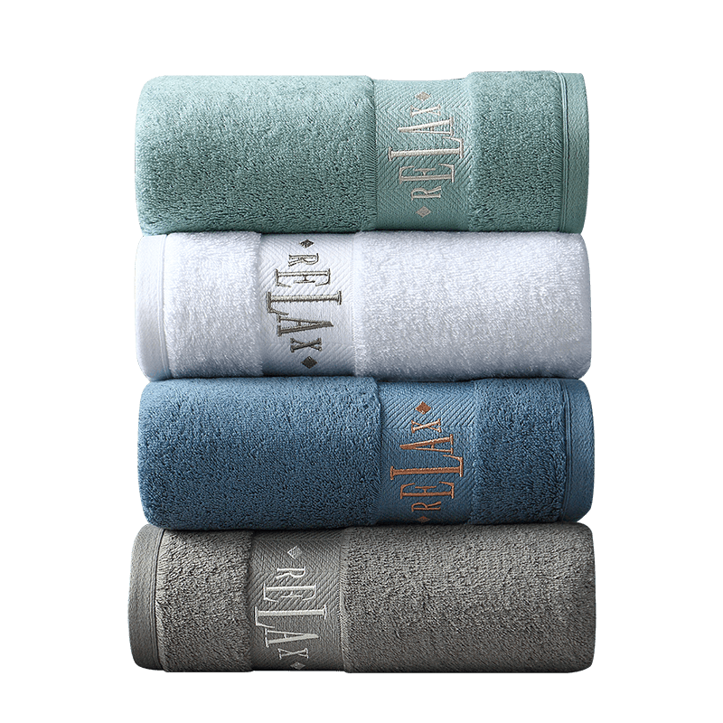 Canasin Hilton Hotel Pure Cotton Towel, All-Cotton Grade A Thickened Face Towel for Men And Women, Blue-Green Color, 200g Sports