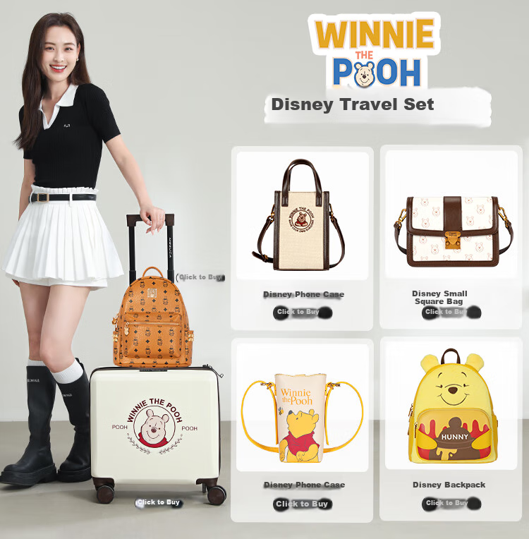 Disney Women's Backpack Fashionable Girls' Shoulder Bag Birthday Gift Box 1