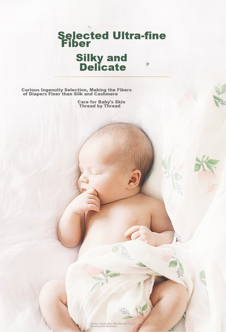 Huggies Forest Whisper Diapers NB60 Newborn Small Size Baby Diapers Ultra-Thin And Breathable 8