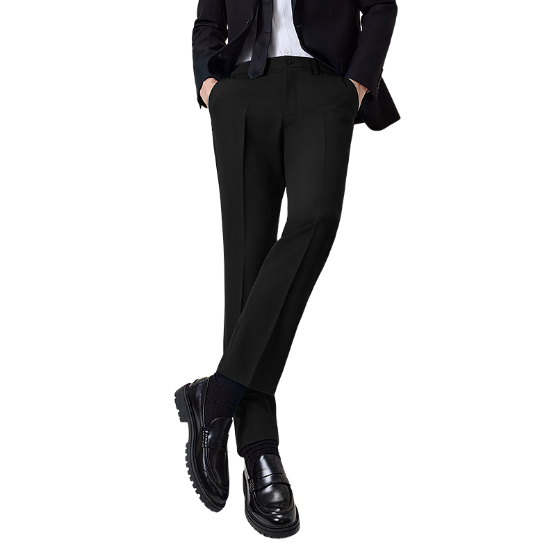 Hodo Wrinkle-Resistant Non-Iron Men's Business Formal Straight-Leg Dress Pants