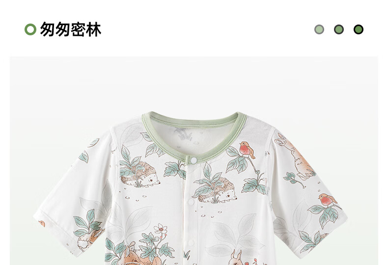 Beitaisi Baby Clothes, Summer Thin Romper, Three-Quarter Sleeve Air Conditioning Suit, Infant Bodysuit, Newborn Onesie 29