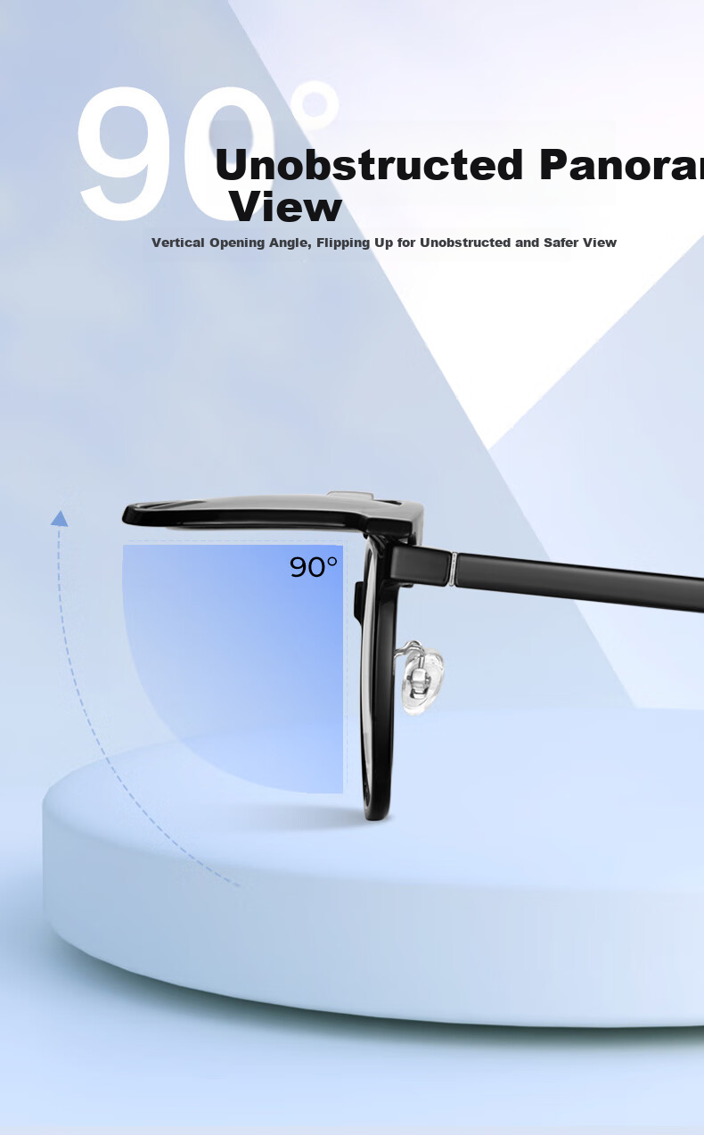 LOHO Magnetic Sunglasses with Anti-Blue Light Lenses for Nearsightedness, Night Vision, And Driving - Ultra-Light Three-In Glasses for Me 5