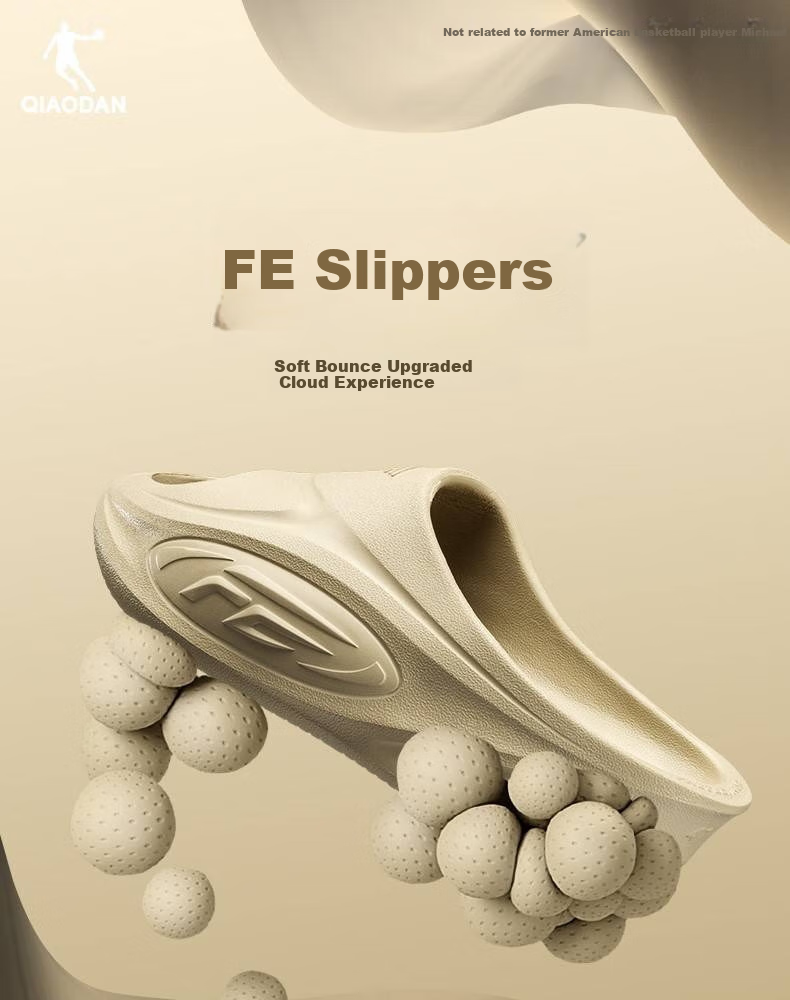 QIAODAN FE Slippers, Men's Shoes, Sports Sandals, Summer Outdoor Casual Slippers, Lightweight Soft-Soled Beach Slippers 1
