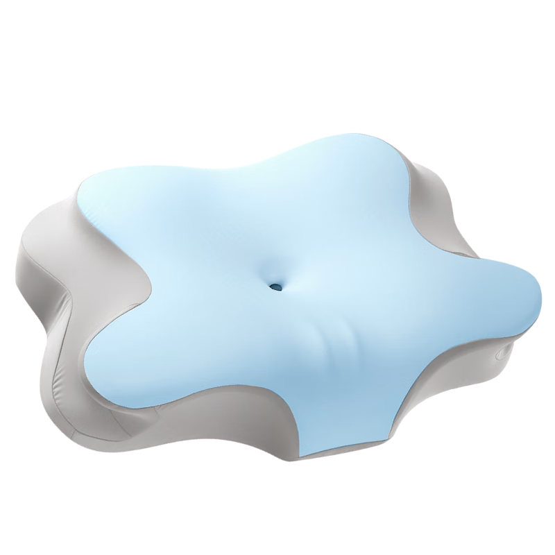 Mixiaoshu Low Pillow Neck Support for Adults And Students, Dual-Use for Prone And Supine Sleeping Positions, Fits Cervical Spine, Breathable Comfortable Memory Foam Pillow