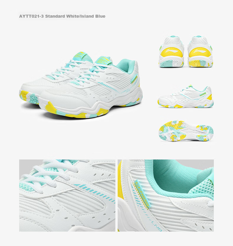 Li-Ning Badminton Shoes, Unisex Longfeng Professional Competition Training Shoes, Sports Shoes, Non-Slip, Wear-Resistant, Breathable And Comfortable, Size 44 23