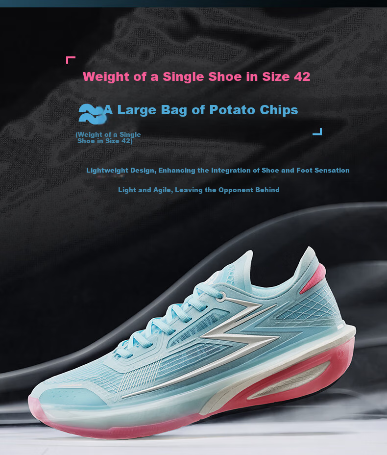 361° Men's Running Shoes, Biaisu BB Summer Breathable Mesh Casual Youth Training Shoes for Men, 672511101F-4 5
