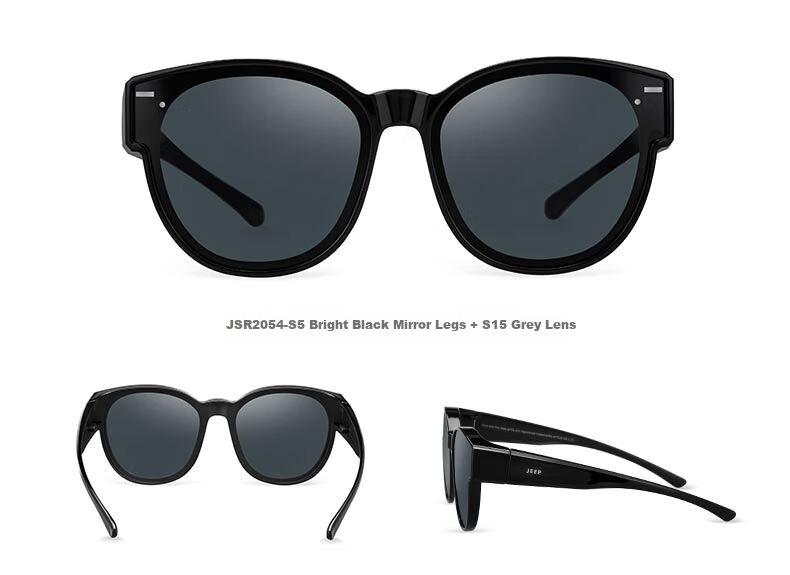 JEEP Polarized Prescription Clip-On Sunglasses for Women Fashion UV Protection Street Style S2010 10
