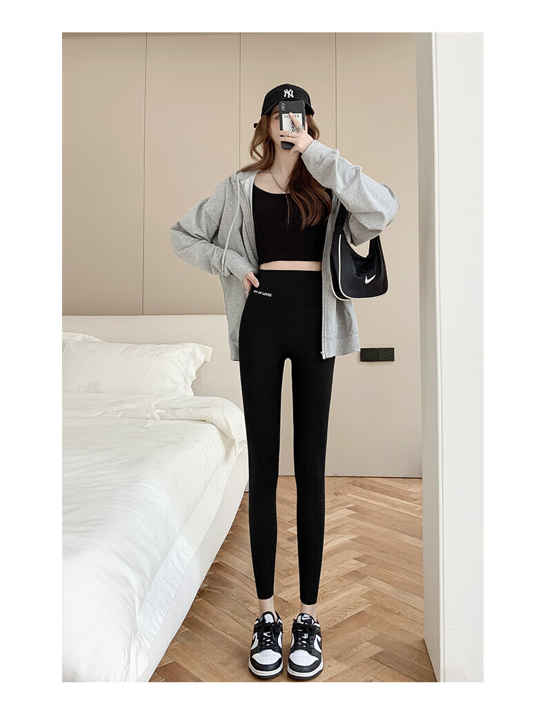 LangSha Women's Shark Pants Spring 9/10 Length Slim Fit Fitness Yoga Sports Leggings 2025 New Tight Bottoms 18