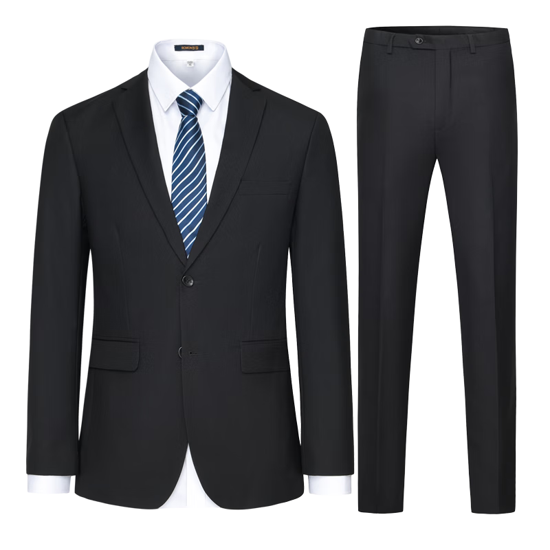 ROMON Plus Size Business Casual Large Size Men's Suit Jacket Loose Fit Big and Tall Blazer