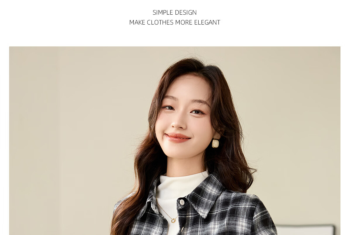 PinCai Women's Plaid Long Sleeve Shirt Spring Autumn Stylish Loose Vintage Versatile Blouse P143C2009 30