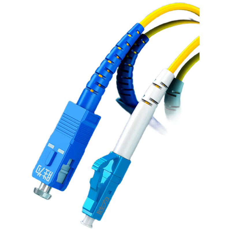Shengwei Engineering Telecom-Grade SC-LC Fiber Optic Patch Cable, Single-Mode Single-Core 3 Meters, Transceiver Pigtail, Optical Module Dedicated Pigtail, FWDLS-3