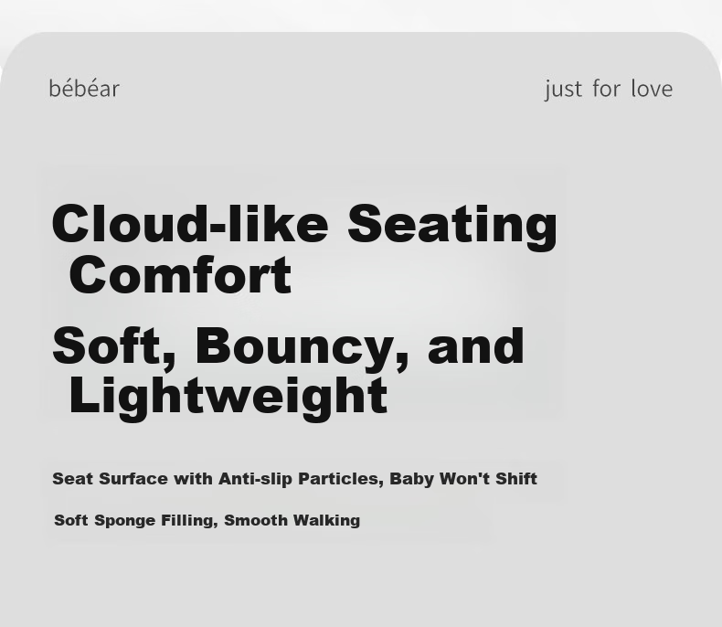 Bébéar All-Season Portable Lightweight Baby Carrier Waist Stool C26 Cloud Version - Ivory White 7