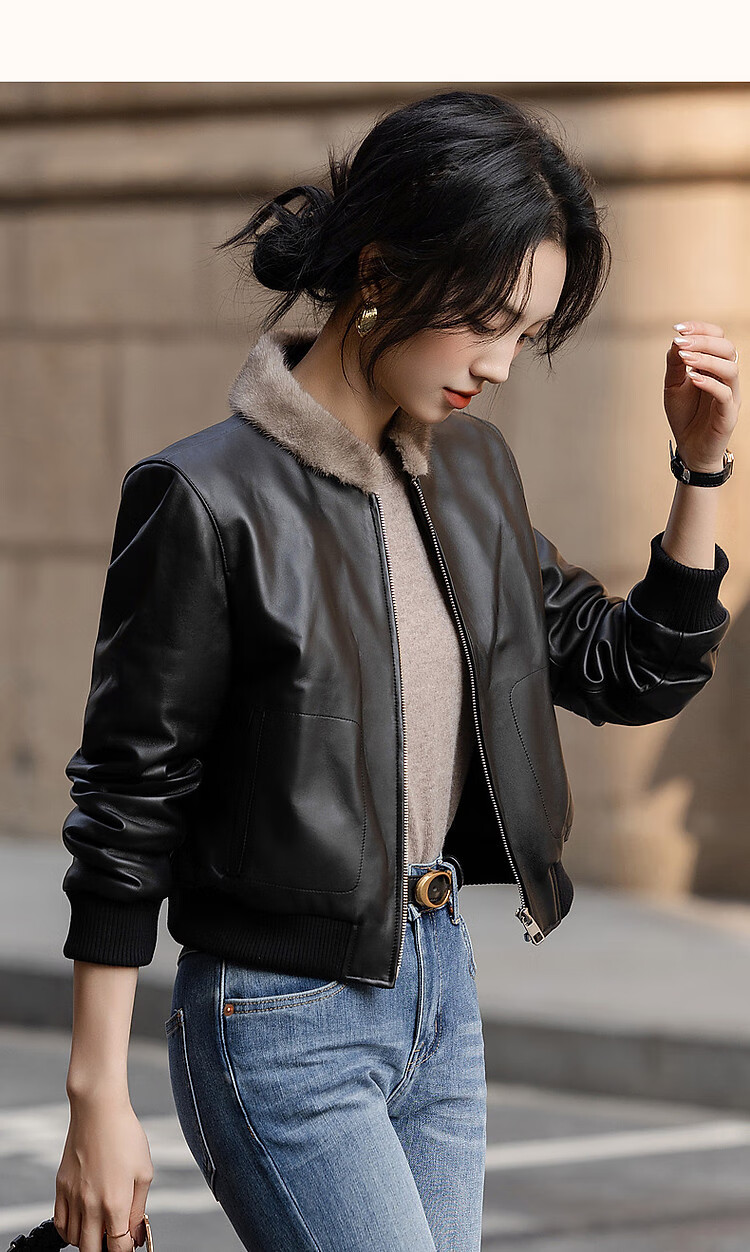 Dme [Manufacturing Sunshine] Winter Luxury Mink Coat with Stand Collar, High Warmth, 90% Duck Down, Women's Sheepskin down Jacket 12