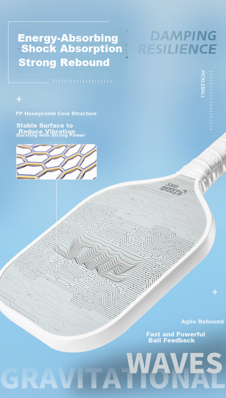 DHS Silver Armor Balanced Carbon Fiber DHS Paddle, Sports 4