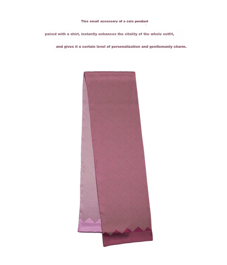 Hangsilu Silk Scarf for Men, Business Satin Double-Sided Colorful Long Scarf, Birthday Gift, Mid-Autumn Festival Gift for Dad Or Teacher 4