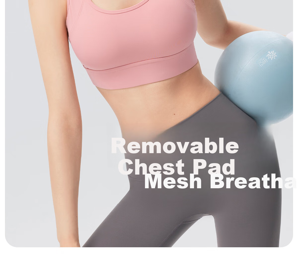 361° Sports Bra, Wireless, One-Piece Cup, Padded, Push-Up, Beautiful Back Design, Shock-Absorbing, Shaping, for Running And Yoga, Vest Style 8