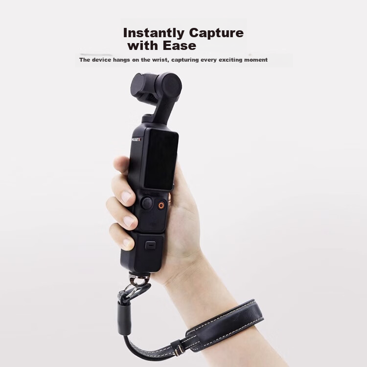 Qiye Wrist Strap, Lanyard, Wristband, Fixed Rope, Palm Strap, Suitable for DJI Pocket 3, Pocket 4, Spirit 3 Accessories, Black 1