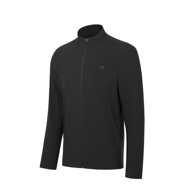 JD Original Sports Jacket, Summer Men's Lightweight Quick-Dry Windbreaker, Casual Jacket, Sun Protection Clothing for Men, Black 2XL