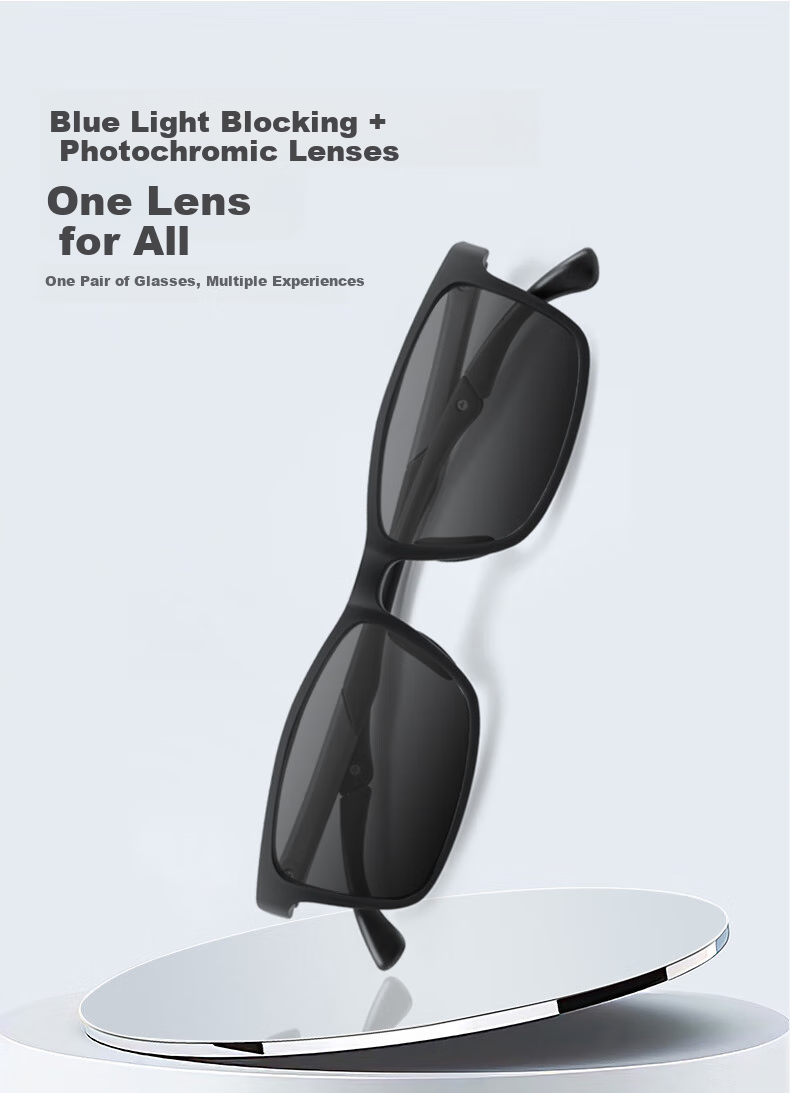 Jingbang Myopia Sports Glasses for Men, Anti-Blue Light Photochromic, Imported Materials EMS Ultra-Light Customizable Eyeglass Frames 60057 2