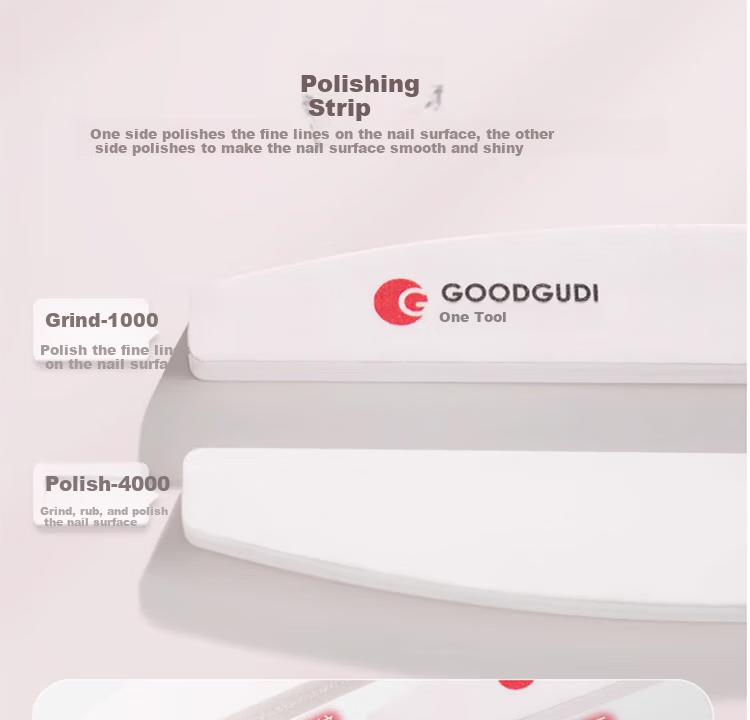 Goood 3 Double-Sided Nail File Sanding Strips for Manicure, Professional Nail Salon Polishing And Filing Tool Set 24