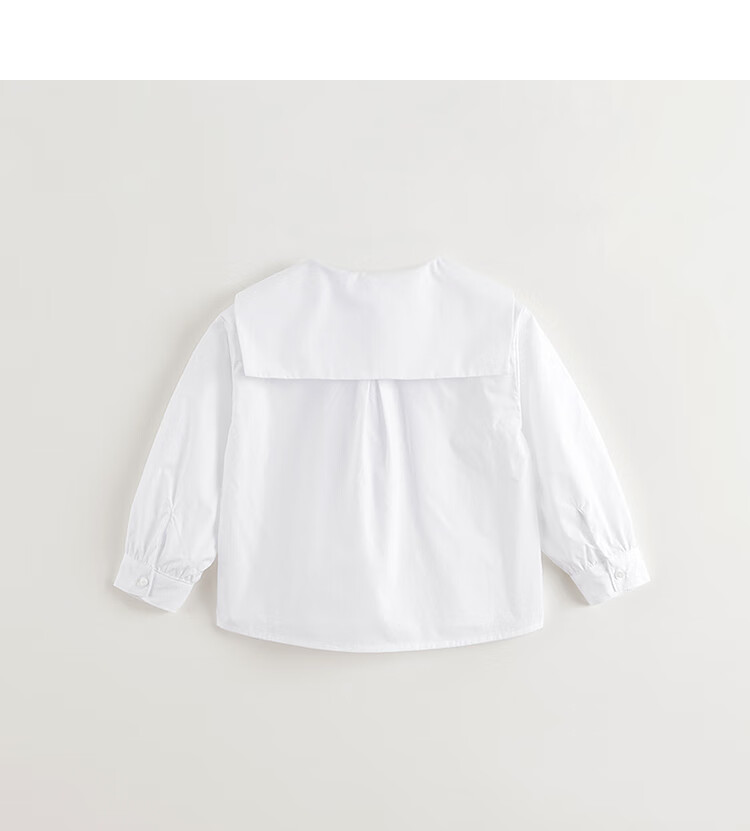 MARC&JANIE Girls' Butterfly Bow Collar Shirt, Children's Pure Cotton Blouse, Spring 2026 Collection, 250173 7