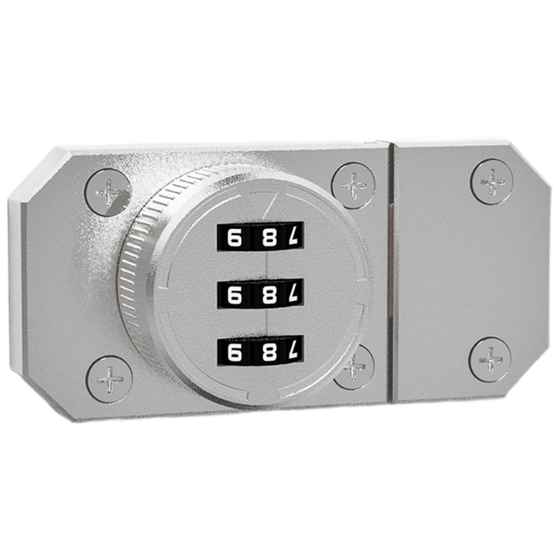 Shouli Drawer Password Lock, No Drilling Required, Cabinet Lock, Door Latch, File Cabinet Bolt Lock, Furniture Simple Lock, Silver Color