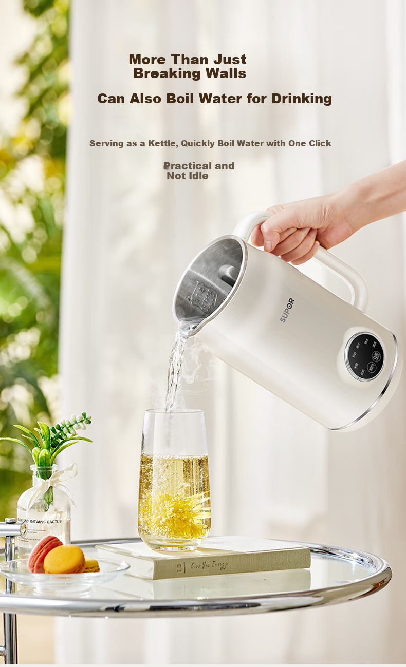 SUPOR Soy Milk Maker, 0.6L Small Household Machine for 1-3 People, Filterless Food Processor with Timer, Multifunctional One-Touch Cleaning Juicer DJ06B-P102 11