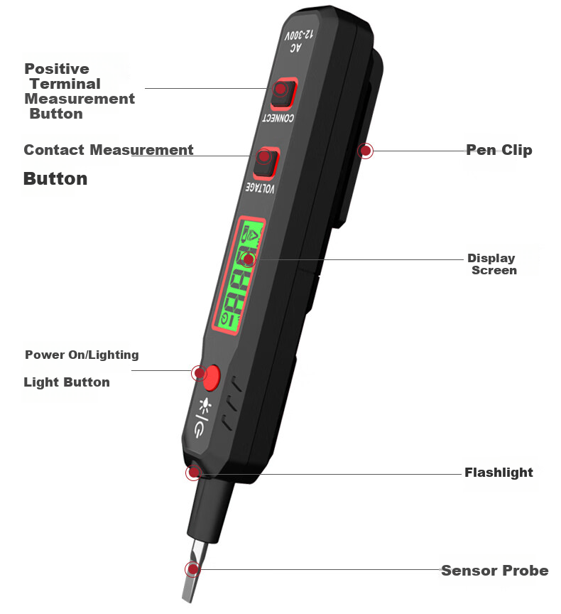 HABOTEST HT89 Intelligent Test Pen, Contact-Type Voltage Tester, HT89 19