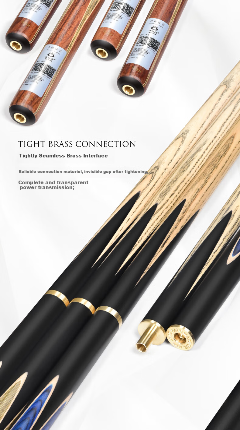 Aomi New Generation Assassinator Pool Cue Mid-Section, Snooker Black 8 English And Chinese Black Eight Billiard Cue, 16 Colors, 11.5mm 13