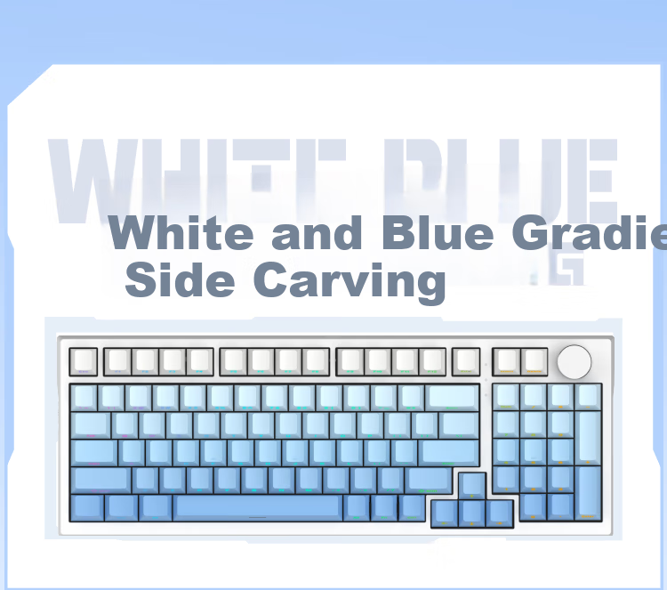 Xuanpai PD98 PRO Tri-Mode Wired/Bluetooth/Wireless Custom Mechanical Keyboard for Gaming And Office Use with Full Hot-Swappable Keys And Gasket Mount, Ultra-Silver Switches, Panda Desig 5
