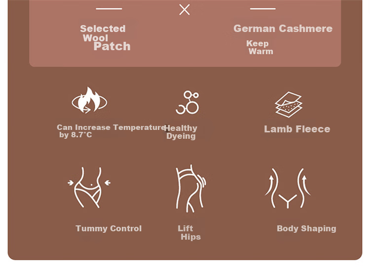 Hengyuanxiang [Best-Selling 50,000 Sets] Women's Thermal Underwear with Wool Knee Protection Patches, German Velvet High-Waist Seamless Autumn Pants Cotton Trousers, Dark Gray 5