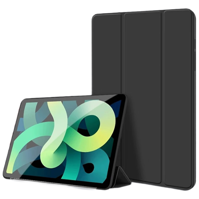 JPLAYER Apple iPad Air 8/7/6 Case Air 11 Inch 2026/25/24 Model M3 Chip Tablet Protective Cover Smart Sleep Shockproof Black Leather Case