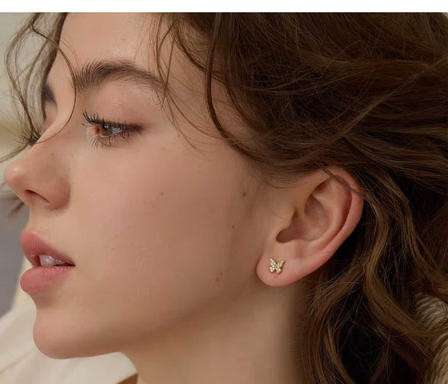 Arsis [Zhou Ke Yu Same Style] Silver Jewelry Lucky Symbol Star Butterfly Earrings, Women's Ear Studs And Hoops, Gift for Girlfriend 13