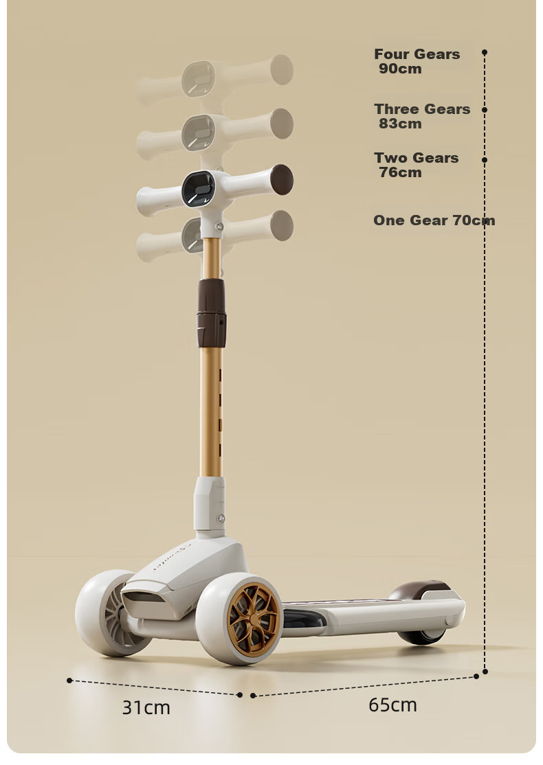 DEERC Children's Scooter for Ages 1-3 Foldable Kick Scooter with Seat, Balance Bike, Birthday Gift 11