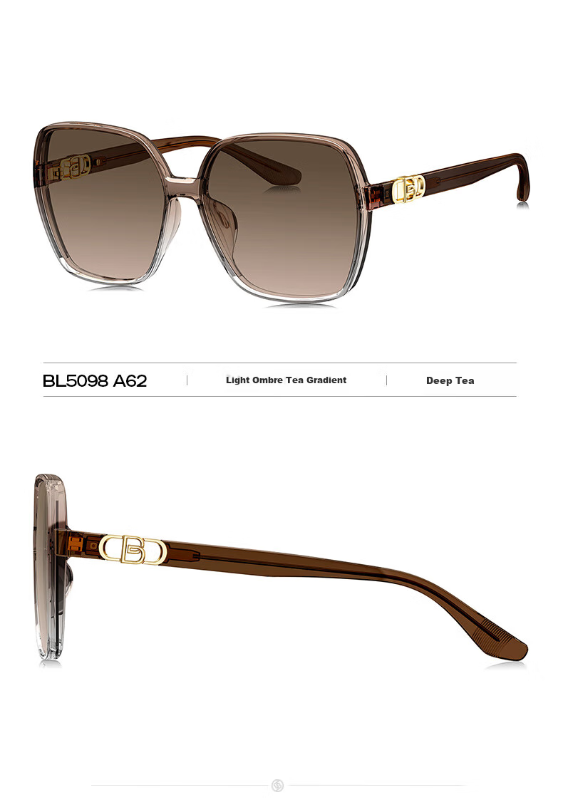 BOLON Elegant Large Frame Sunglasses, Face-Slimming Effect, UV Protection, Driving Sunglasses for Women, Gift BL5098 A13 3