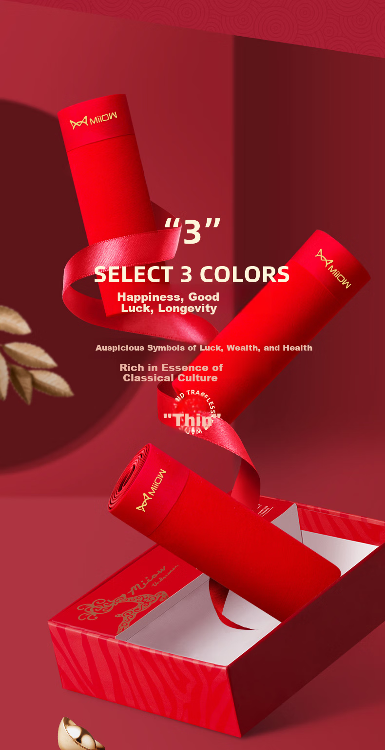 MiiOW Racing Horse Red Underwear for Men, Zodiac Year Men's Underwear, Horse Year Lucky Modal Wedding Boxer Briefs Gift Set 3