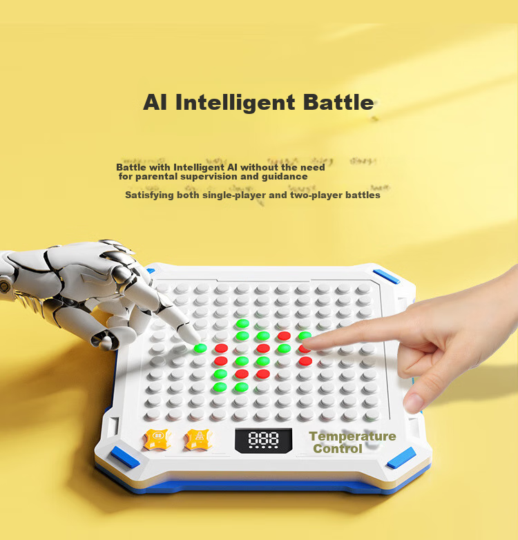Muhe Intelligent Five-In And Go Board Game for Children, 14 Game Modes, AI Human Battle, Electronic Checkers Board MH057 5
