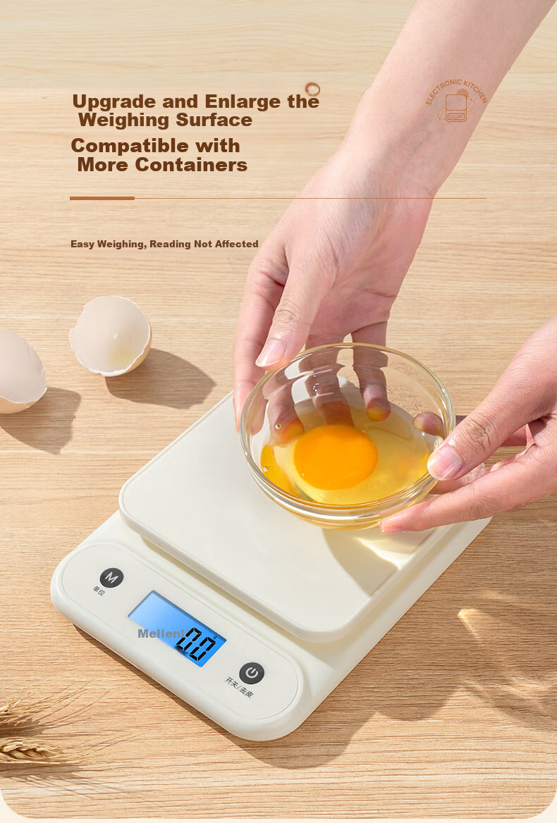 Meilen Electronic Kitchen Scale, Home Small High-Precision Weighing Scale for Baking, Food, Coffee, Chinese Medicine, Precise 0.1g 5