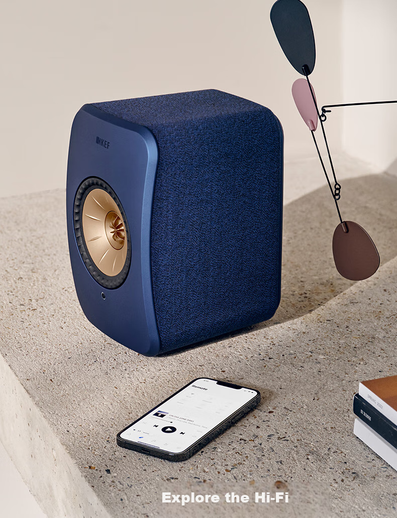 KEF LSX II Soundwave Desktop Computer Speakers, Wireless HiFi 2.0 Stereo Bluetooth Active Speakers, High-Fidelity Living Room TV Speakers for Home Use, Gift with Subsidy 1