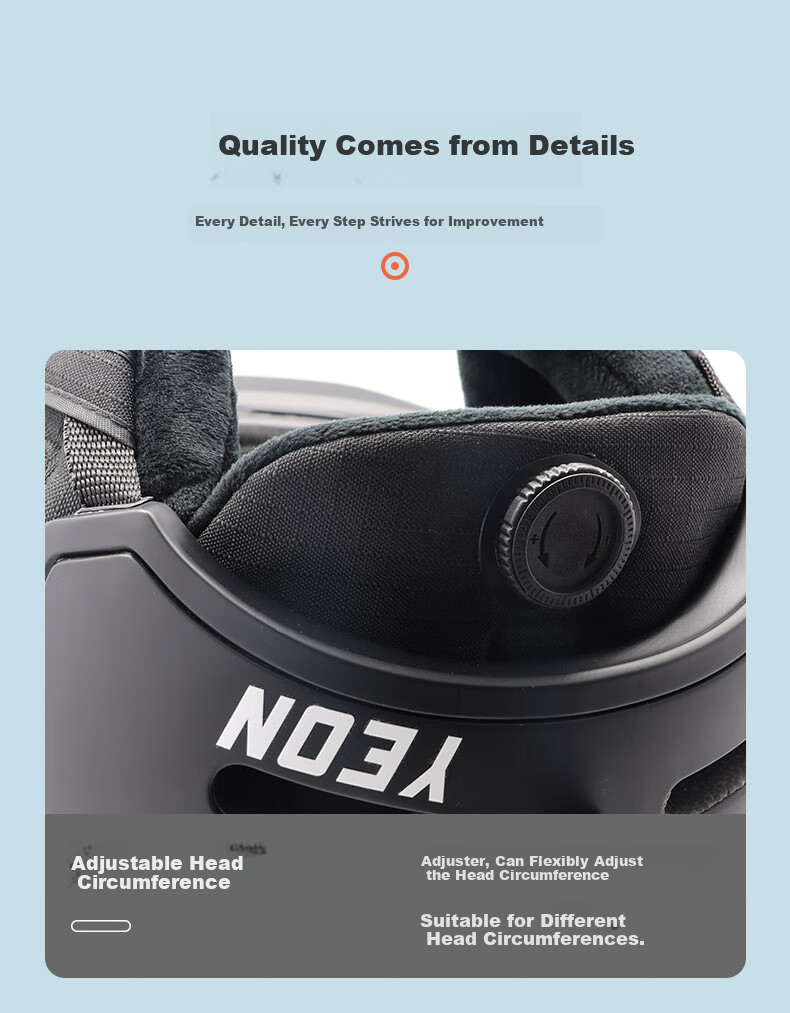 YEON Ski Helmet Ski Protective Gear for Single And Double Board Equipment, Unisex Warm Anti-Collision Impact-Resistant Breathable NP1-5201S 8