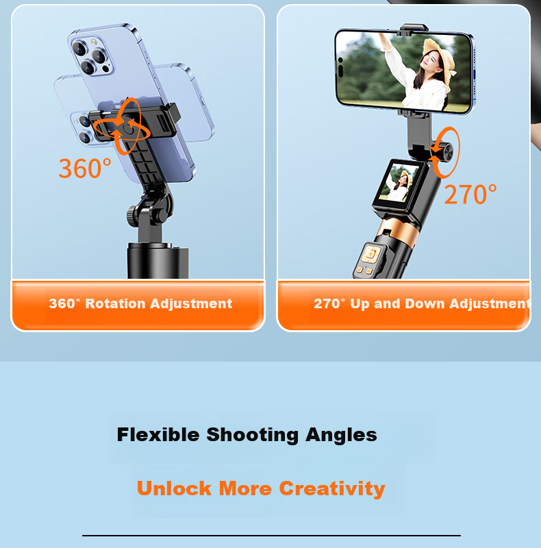 FUNSNAP Selfie Stick with Beauty Light, Handheld Telescopic Tripod for Mobile Phones, 360° Rotatable Multi-Functional Portable Floor Stand for Travel Live Streaming Outdoor Use 11