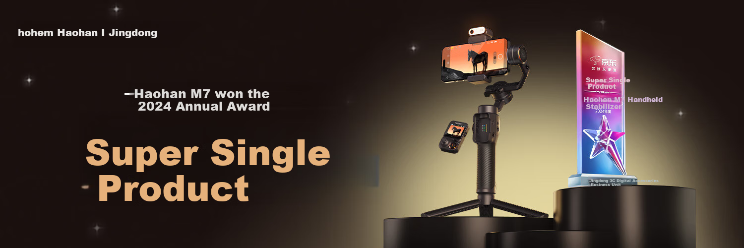 Hohem [Professional-Grade | Top-Tier Photography] M7 Smartphone Stabilizer, Intelligent AI Precise Tracking, 360° Follow-Up, Orthogonal Three-Axis Stabilization, Anti-Shake Gimbal, Live Streaming Vlog Gadget 1