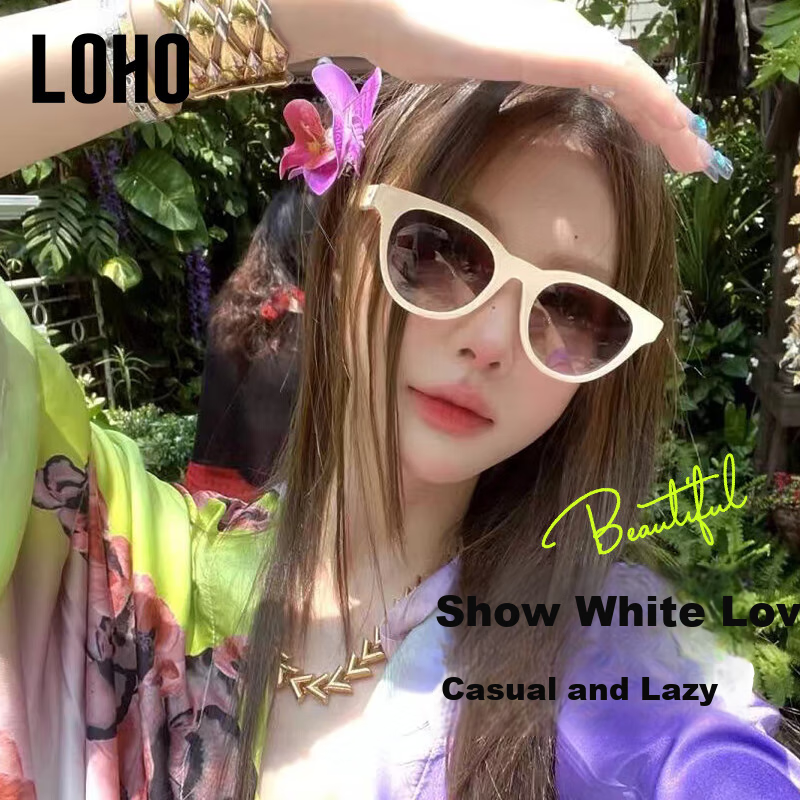 LOHO New Women's Sunglasses 2026, Polarized UV Protection Sunglasses, Retro Round Frame, High-End Eyewear