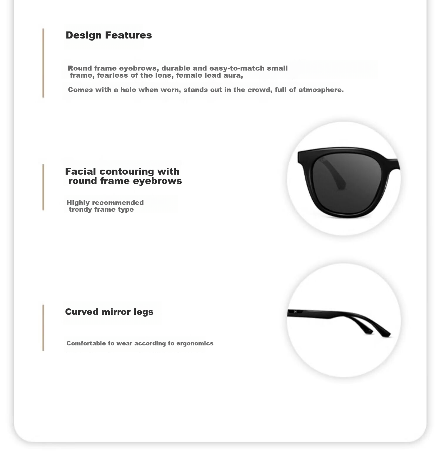 LOHO Polarized Sunglasses, High-End Slimming Effect, Women's Style, 2026 New Model, Sun Protection, UV Protection, Eye Care, GM Glasses 10