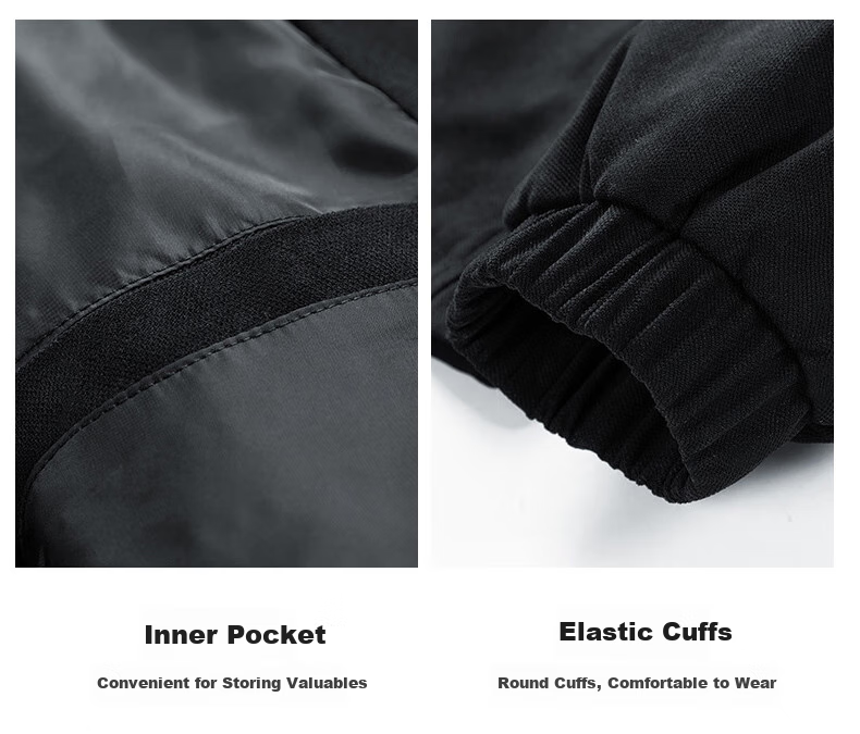 Huili Men's Jacket, Spring And Autumn Casual Versatile Lapel Coat, Trendy Workwear Men's Outerwear, Black, Size M 16