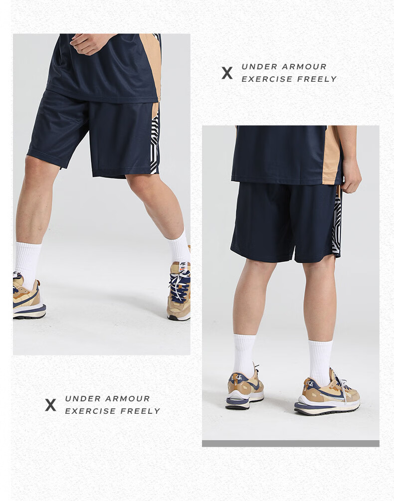 Under Armour Sports Shorts, New Summer Quick-Dry Basketball Shorts for Men And Women, Running Fitness Training Five-Point Shorts 10