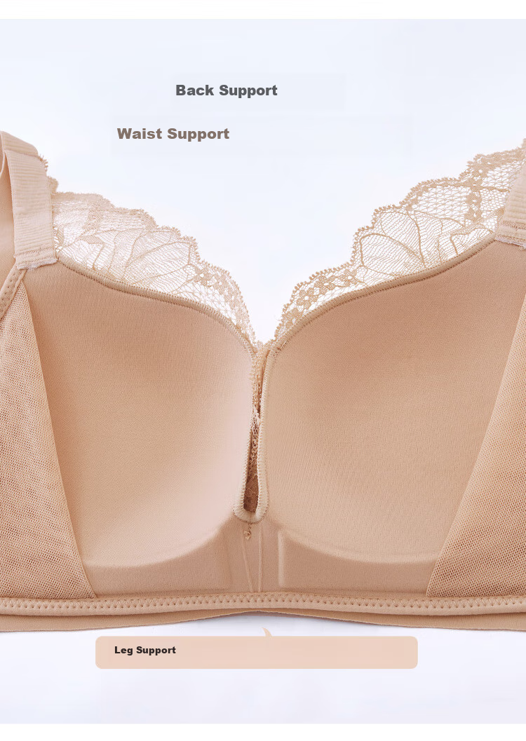Ordifen Women's Wireless Bra Set, Lace Underwear, Push-Up Bra for Small Breasts, XB0330 3
